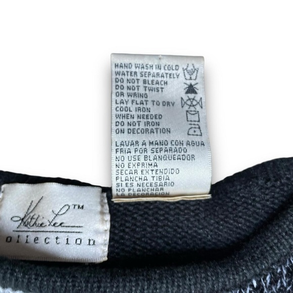 Vtg Embellished Sequin Sweatshirt Long Sleeve Crew Neck Patchwork Knit Sweater - Picture 4 of 6